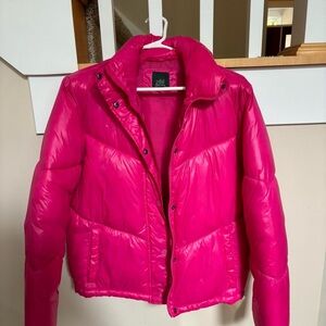 Wild Fable Hot Pink Puffer Jacket